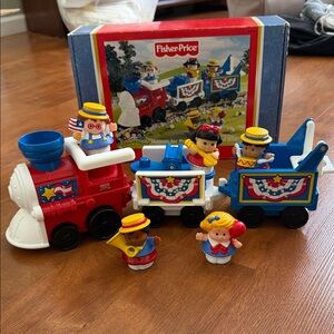 Fisher-Price Red and Blue Parade Train Set